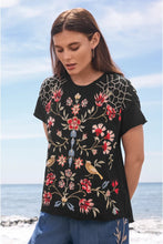 Load image into Gallery viewer, CLARA RAW DETAIL SWING TEE