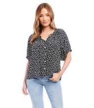 Load image into Gallery viewer, Short Sleeve Peasant Top