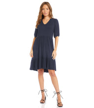 Load image into Gallery viewer, Puff Sleeve Tiered Dress