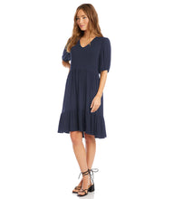 Load image into Gallery viewer, Puff Sleeve Tiered Dress