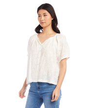 Load image into Gallery viewer, Eyelet Peasant Top