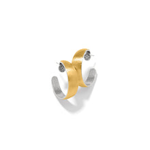 Load image into Gallery viewer, Ferrara Entrata Moon Small Hoop Earrings