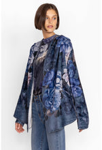 Load image into Gallery viewer, GREY PEONY SHERPA JACKET