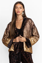 Load image into Gallery viewer, SEQUIN GOLD PLAZA KIMONO