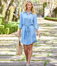 Load image into Gallery viewer, Chambray Shirtdress
