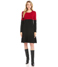 Load image into Gallery viewer, Contrast Scoop Neck Dress