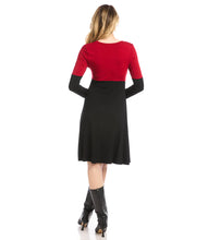 Load image into Gallery viewer, Contrast Scoop Neck Dress
