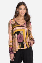 Load image into Gallery viewer, ECHO FAVORITE LONG SLEEVE V-NECK SWING TEE