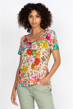 Load image into Gallery viewer, LACE GARDEN FAVORITE S/S V-NECK TEE