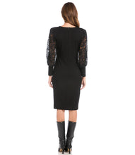 Load image into Gallery viewer, Lace Sleeve Dress