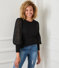 Load image into Gallery viewer, Lace Sleeve Top