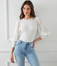 Load image into Gallery viewer, Lace Sleeve Top