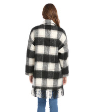 Load image into Gallery viewer, Plaid Fringe Jacket