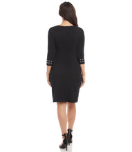 Load image into Gallery viewer, Silver Studded Sheath Dress