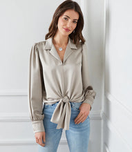Load image into Gallery viewer, Tie-Front Blouse