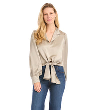 Load image into Gallery viewer, TIE-FRONT BLOUSE