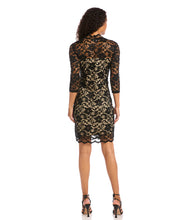 Load image into Gallery viewer, V-Neck Scallop Hem Lace Dress