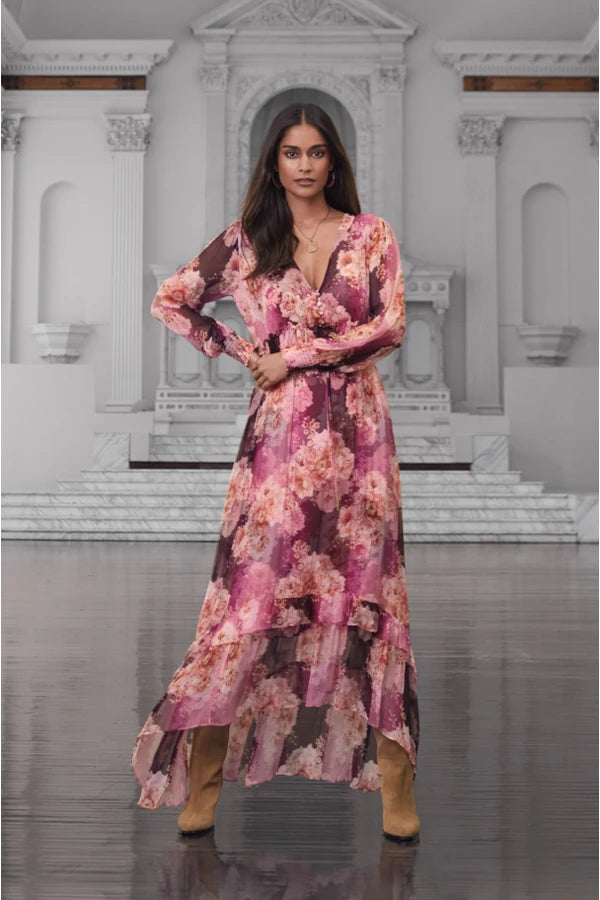 CARINA SILK MAXI DRESS – Tina Marie's Tustin