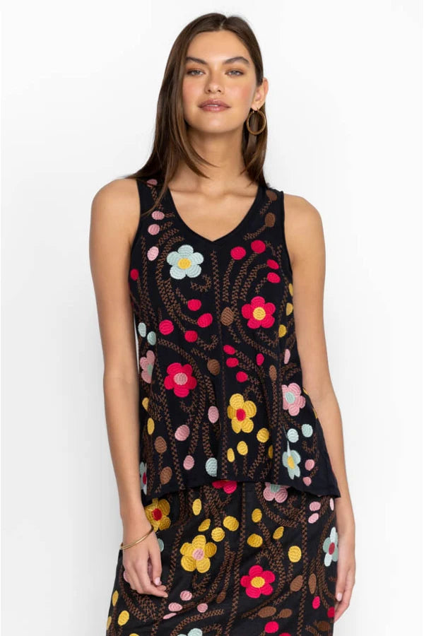 JONI RAW EDGE V-NECK TANK