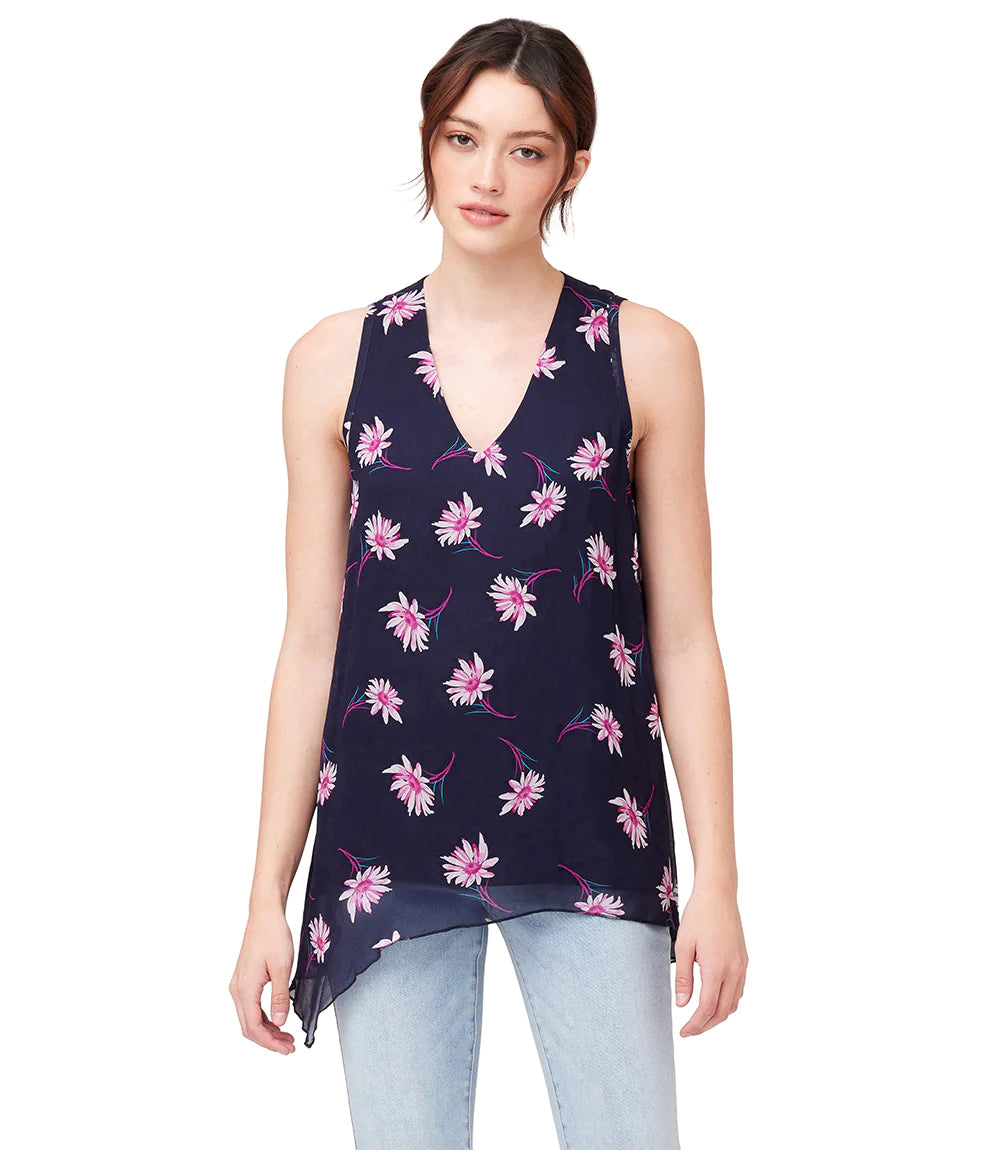 Uneven Hem Tank