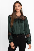 Load image into Gallery viewer, MIDNIGHT SILK BLOUSE
