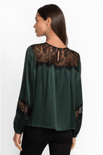 Load image into Gallery viewer, MIDNIGHT SILK BLOUSE
