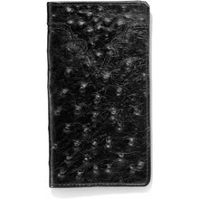 Load image into Gallery viewer, Ostrich Print Checkbook Wallet
