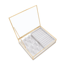 Load image into Gallery viewer, Glass Gold Metal Case 8x10x2 with Inserts
