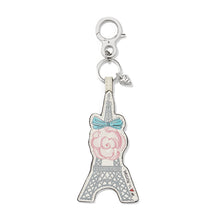 Load image into Gallery viewer, Paris Blooms La Tour Eiffel Handbag Fob
