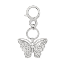 Load image into Gallery viewer, Kyoto In Bloom Indigo Butterfly Handbag Fob
