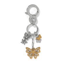 Load image into Gallery viewer, Forever Butterfly Two Tone Handbag Fob
