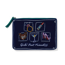 Load image into Gallery viewer, Best Friend Embroidered Pouch
