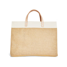Load image into Gallery viewer, Seashell East West Burlap Tote
