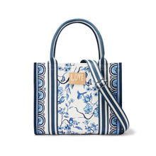 Load image into Gallery viewer, Indigo Song Bird Canvas Carryall
