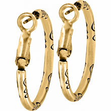 Load image into Gallery viewer, Small Hoop Charm Earrings
