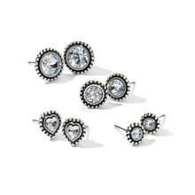 Load image into Gallery viewer, Shimmer Heart Mini Post Earrings

