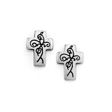 Load image into Gallery viewer, True Cross Mini Post Earrings
