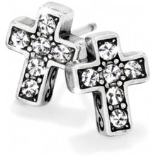 Load image into Gallery viewer, Starry Night Cross Mini Post Earrings

