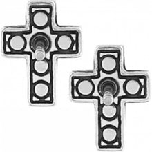Load image into Gallery viewer, Starry Night Cross Mini Post Earrings
