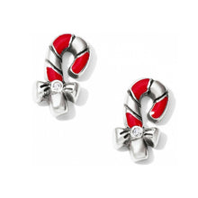Load image into Gallery viewer, Christmas Candy Cane Mini Post Earrings
