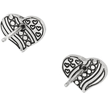 Load image into Gallery viewer, Hearts and Stripes Mini Post Earrings
