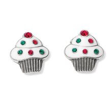 Load image into Gallery viewer, Holiday Cheer Cupcake Mini Post Earrings

