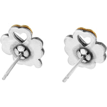 Load image into Gallery viewer, Clover Heart Mini Post Earrings
