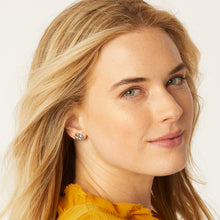 Load image into Gallery viewer, Clover Heart Mini Post Earrings
