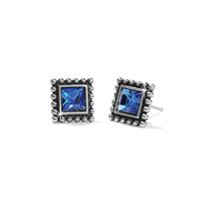 Load image into Gallery viewer, Sparkle Square Mini Post Earrings
