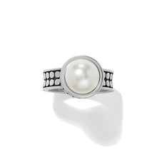 Load image into Gallery viewer, Pebble Dot Pearl Wide Band Ring
