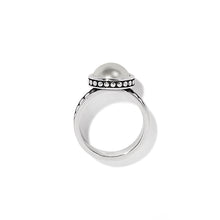 Load image into Gallery viewer, Pebble Dot Pearl Wide Band Ring
