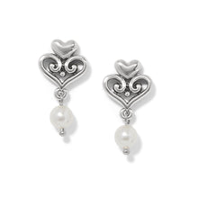 Load image into Gallery viewer, Alcazar Amor Pearl Post Drop Earrings
