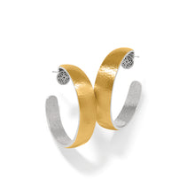 Load image into Gallery viewer, Ferrara Entrata Moon Large Hoop Earrings
