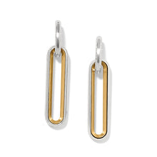Load image into Gallery viewer, Medici Two Tone Long Post Drop Earrings
